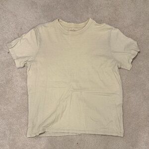 imogene + willie Light Beige Short Sleeve Tee